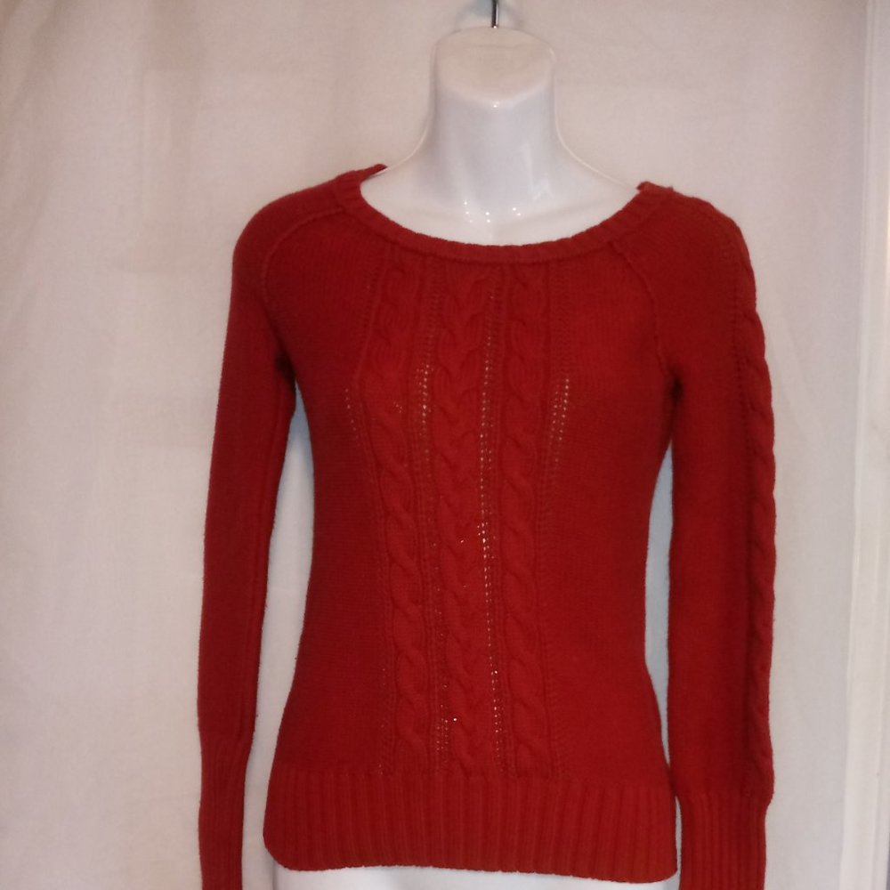 American Eagle  Outfitters Red Crewneck Sweater Sm